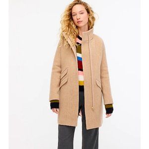 J.Crew $450 Cocoon Coat Italian Stadium Cloth Wool